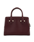 Top Handle Bag, &pound;295, Handbags, Burgundy, Leather, Back view